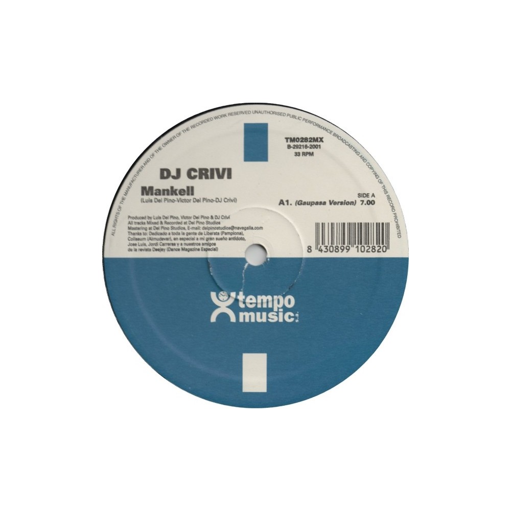 DJ Crivi - Mankell(PELOTAZO COLISEUM¡¡ DISCO ORIGINAL¡¡)