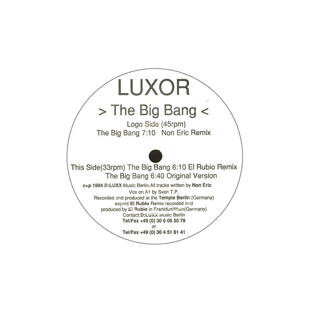 Luxor – The Big Bang (Remixes)