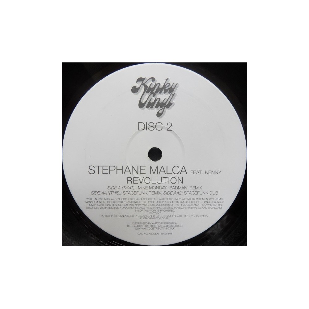 Stephane Malca Feat. Kenny ‎– Revolution (Disc 2)