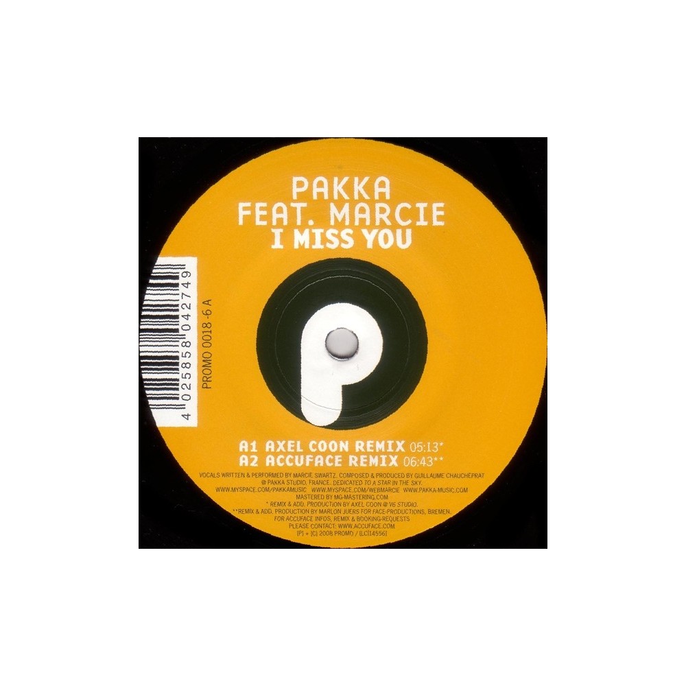 Pakka feat. Marcie - I Miss You(CANTADO MUY BUENO,MELODIA BRUTAL¡¡)