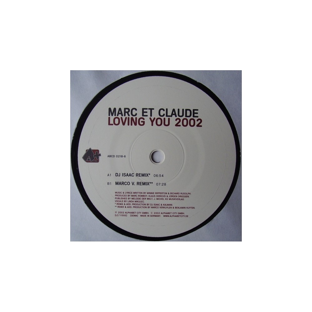 Marc Et Claude - Loving You 2002 (INCLUYE DJ ISAAC REMIX¡¡ PELOTAZO¡¡))