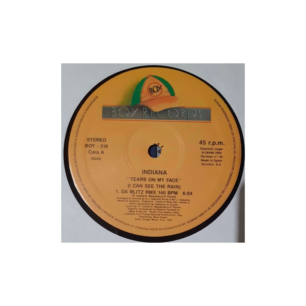 Indiana  – Tears On My Face (I Can See The Rain) (TEMAZO ITALO¡)