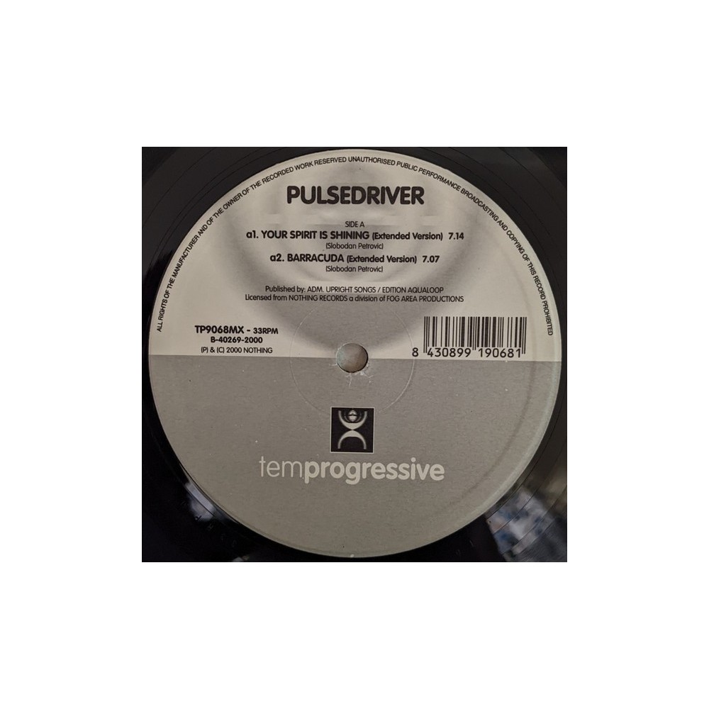 Pulsedriver ‎– Your Spirit Is Shining (TEMPROGRESSIVE)