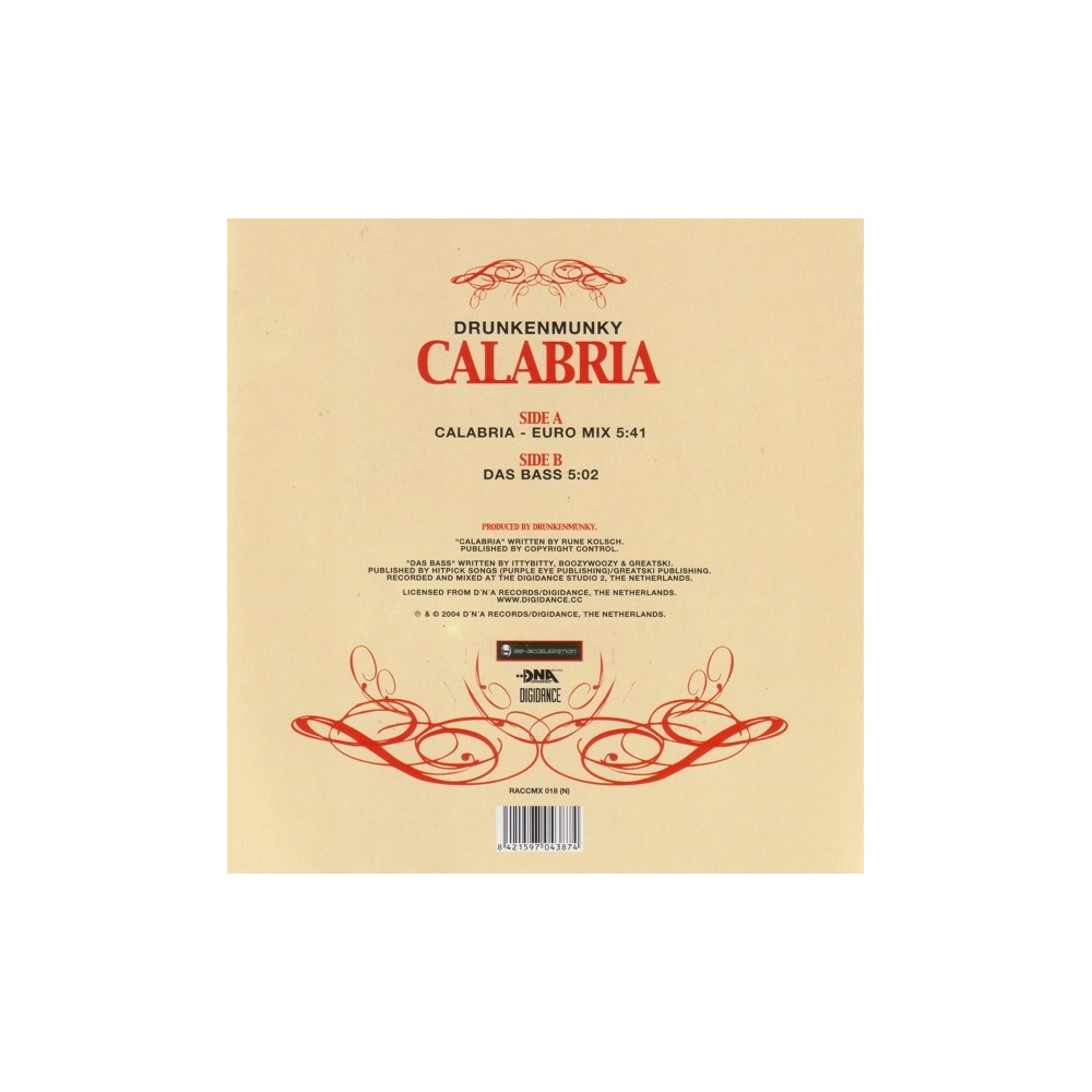Drunkenmunky ‎– Calabria (RE-ACCELERATION)