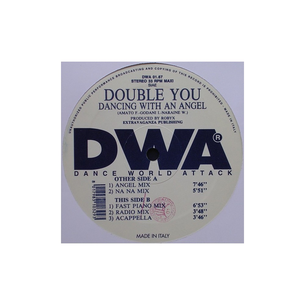 Double You - Dancing With An Angel(2 MANO,COPIA IMPORT¡)