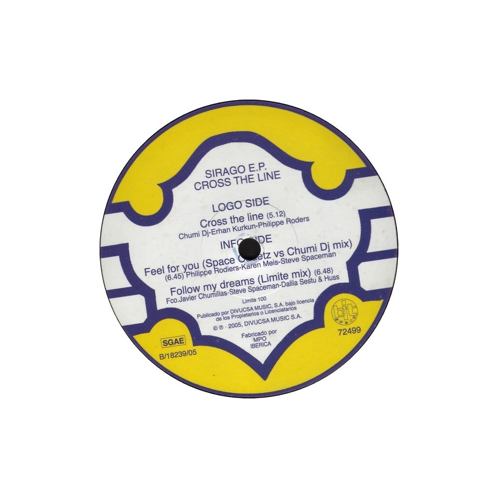 Chumi DJ Present Sirago E.P. - Cross The Line