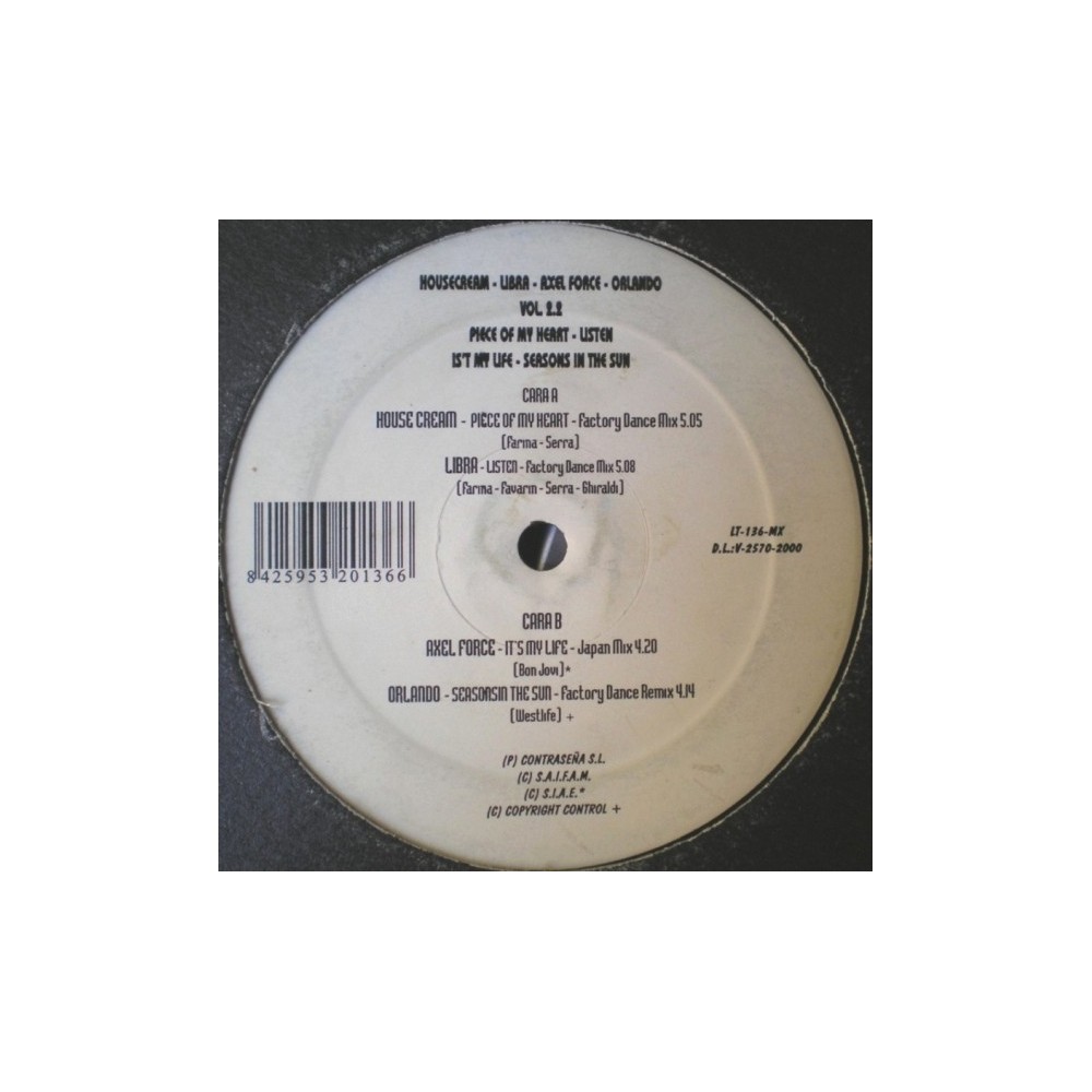 Various - 21st Century Vol. 2.2(2 MANO,INCLUYE AXEL FORCE-IT'S MY LIFE Y HOUSECREAM-PIECE OF MY HEART¡¡)