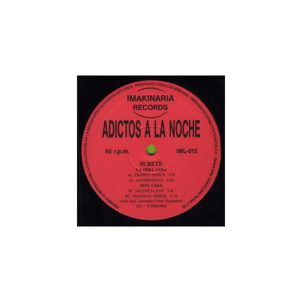 Adictos A La Noche - Subete(2 MANO,REMEMBER 90'S¡¡)