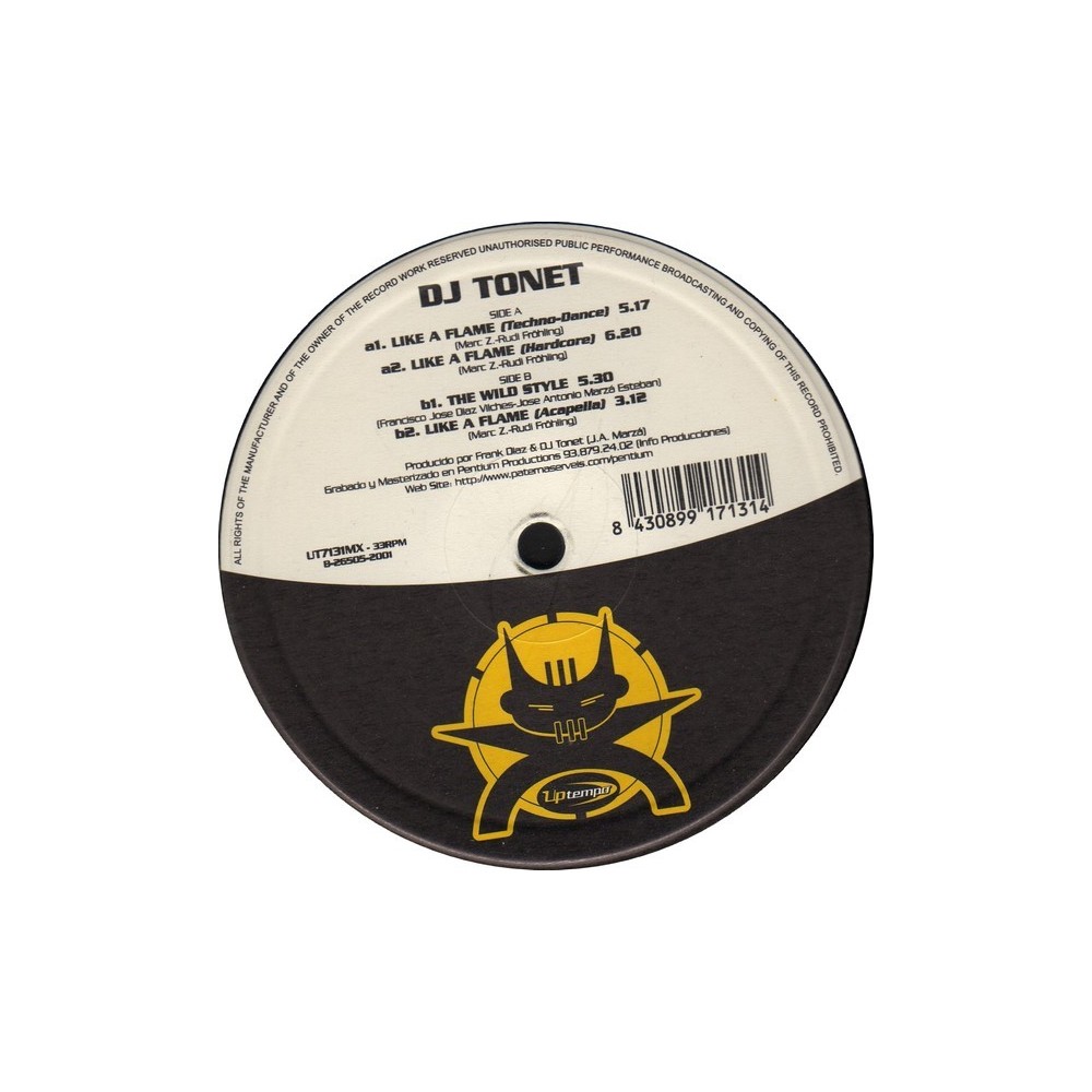 DJ Tonet - Like A Flame(2 MANO,TEMAZO TRANSICIÓN CENTRAL¡¡)