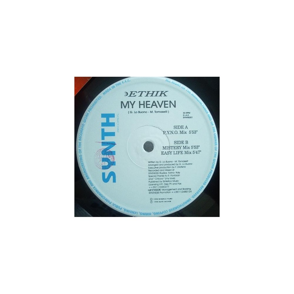 Ethik - My Heaven(2 MANO,TEMAZO ITALO CAÑERO DEL 95¡¡)