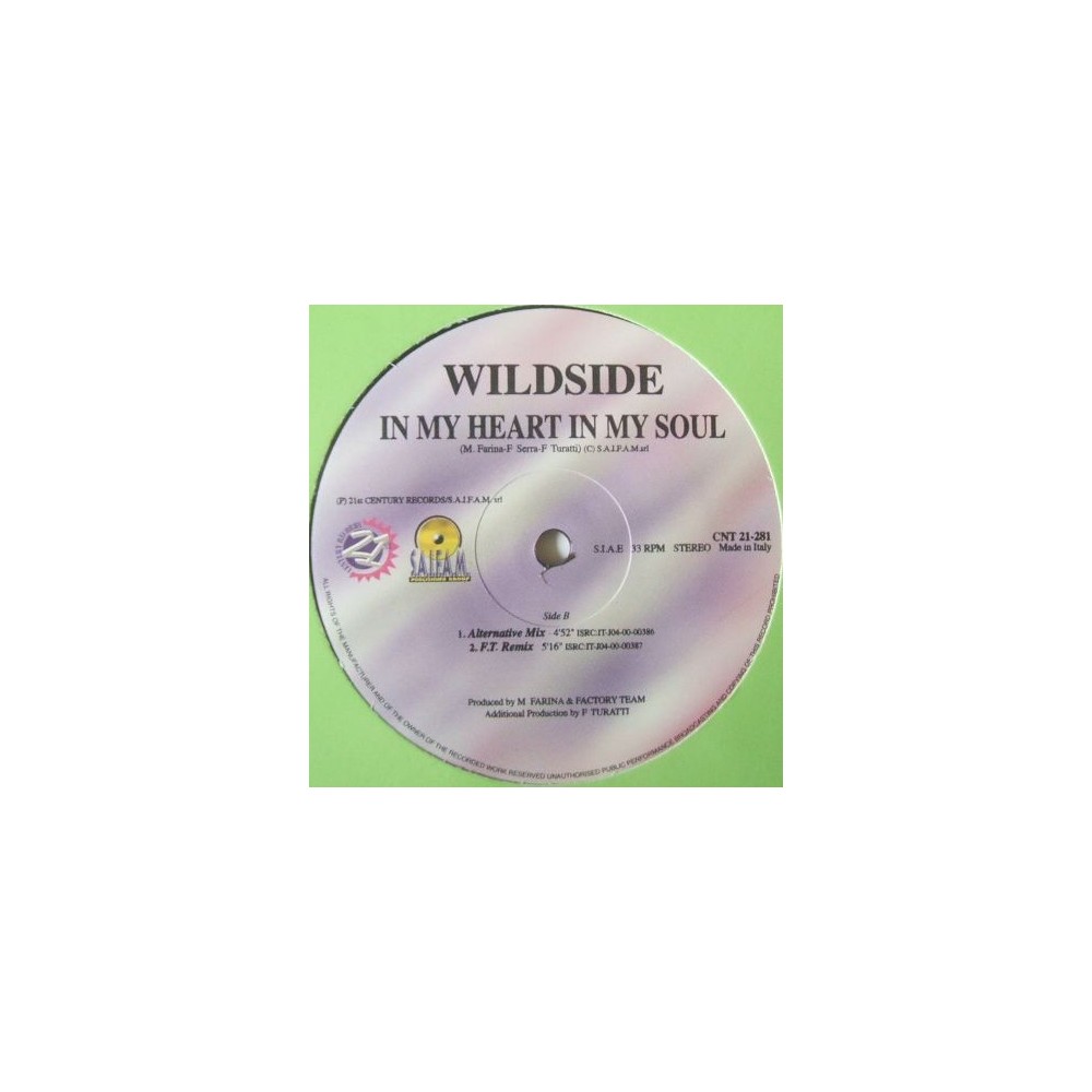 Wildside - In My Heart In My Soul(2 MANO,COPIA IMPORT COMO NUEVA¡¡)