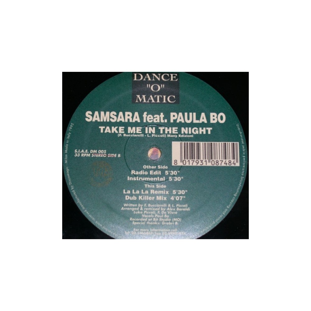 Samsara  - Take Me In The Night(TEMÓN ITALO BUSCADISIMO¡¡)