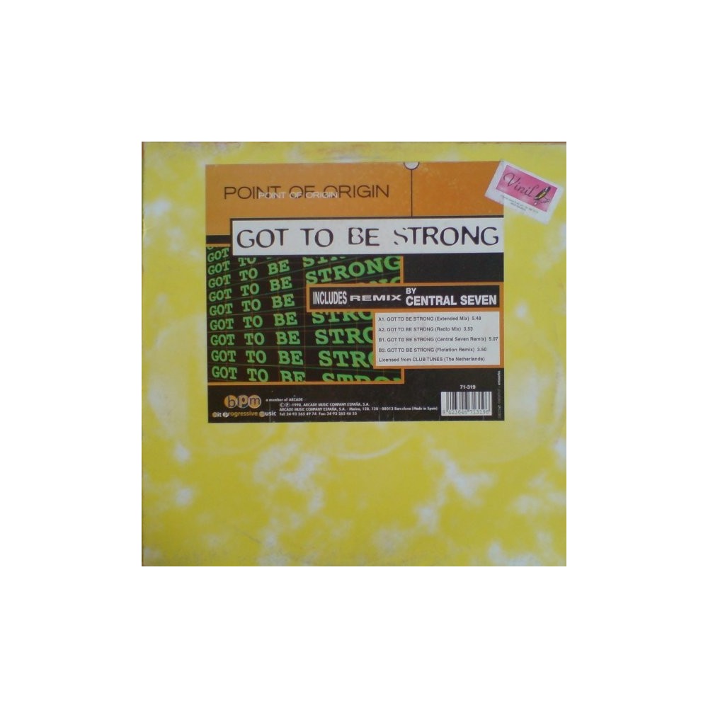 Point Of Origin - Got To Be Strong(2 MANO,NUEVECITO¡¡¡ MENUDA JOYA¡¡¡¡)