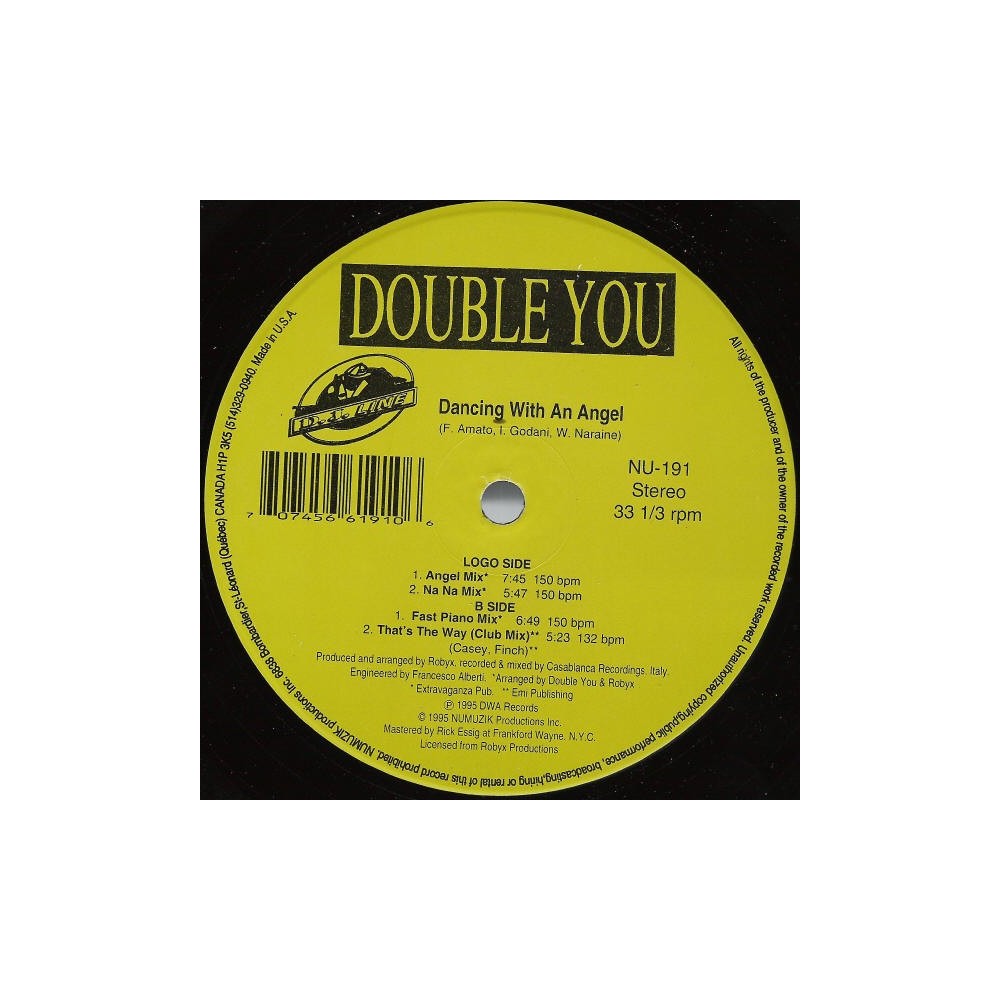 Double You - Dancing With An Angel (EDICIÓN CANADIENSE,VERY WANTED¡¡¡  NUEVO)