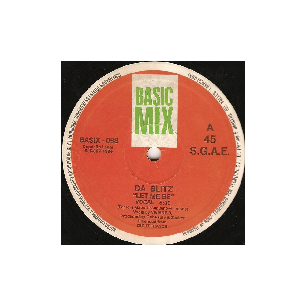 Da Blitz - Let Me Be(2 MANO,REMEMBER 90'S)
