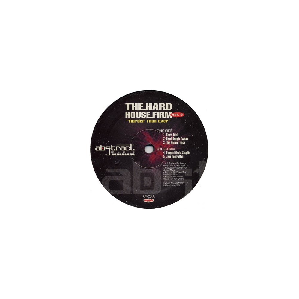 The Hard House Firm Vol. 3-Harder Than Ever (2 MANO,ABSTRACT MUSIC)