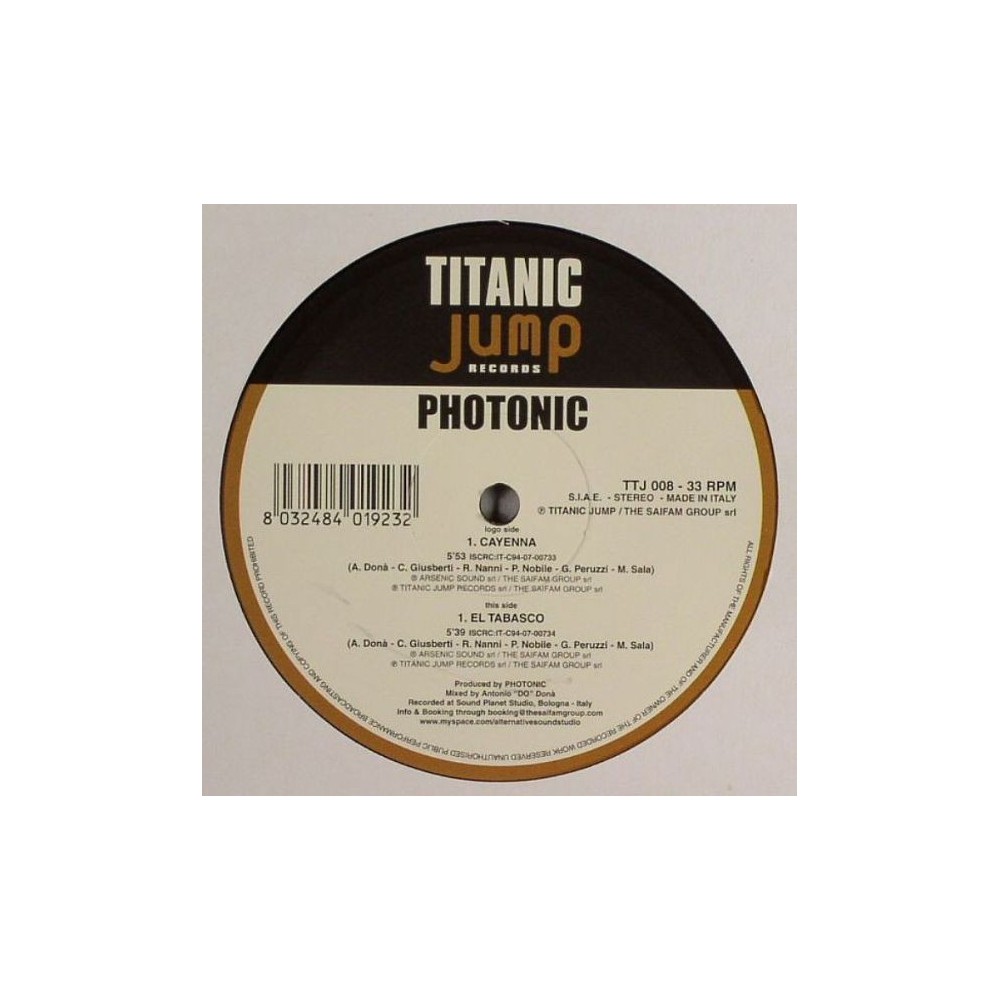 Photonic – Cayenna / El Tabasco (JUMPSTYLE)