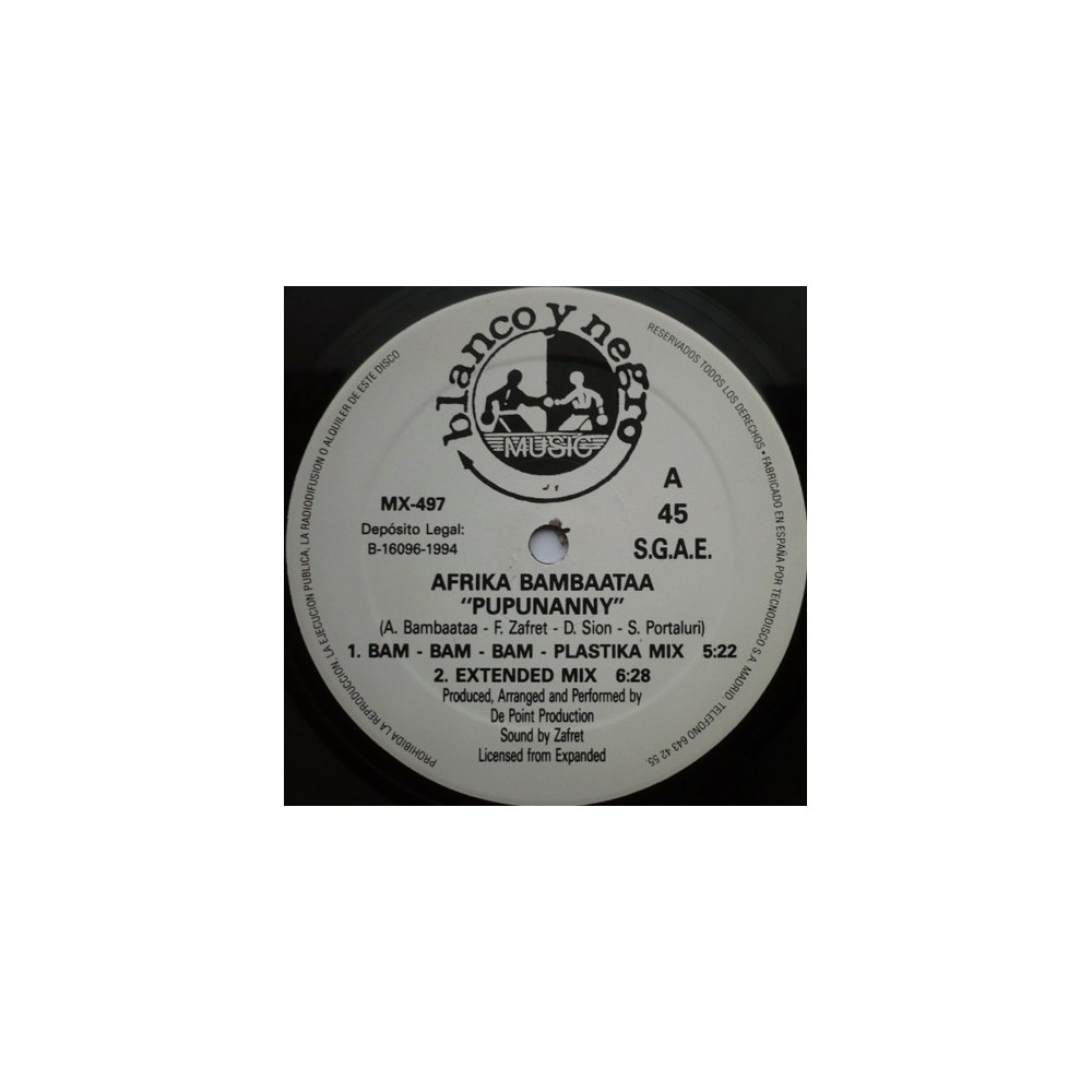 Afrika Bambaataa – Pupunanny(2 MANO)