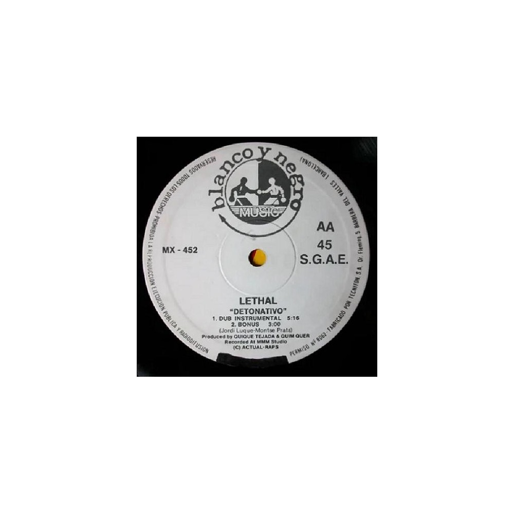 Lethal - Detonativo(2 MANO,TEMÓN REMEMBER¡¡)