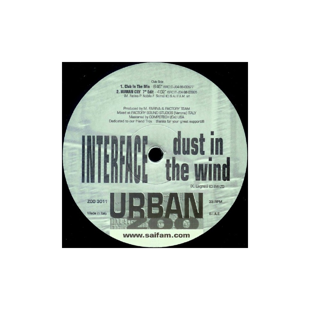 Interface – Dust In The Wind (2 MANO,COMO NUEVO)