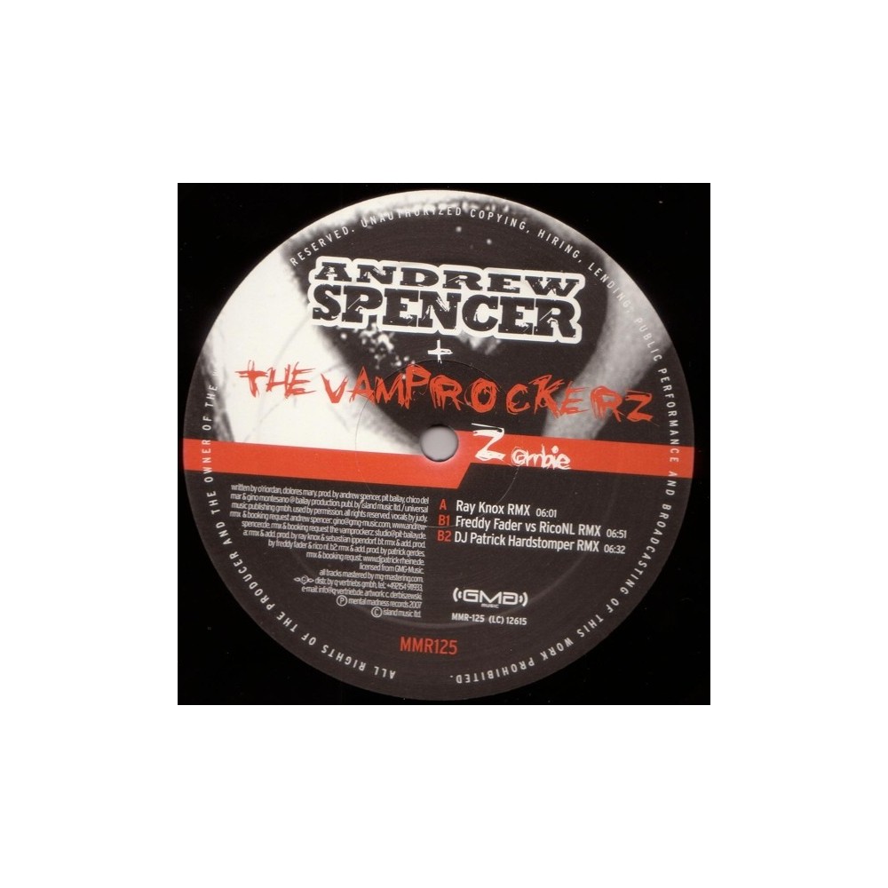 Andrew Spencer +  The Vamprockerz – Zombie (BUSCADISIMO¡¡)