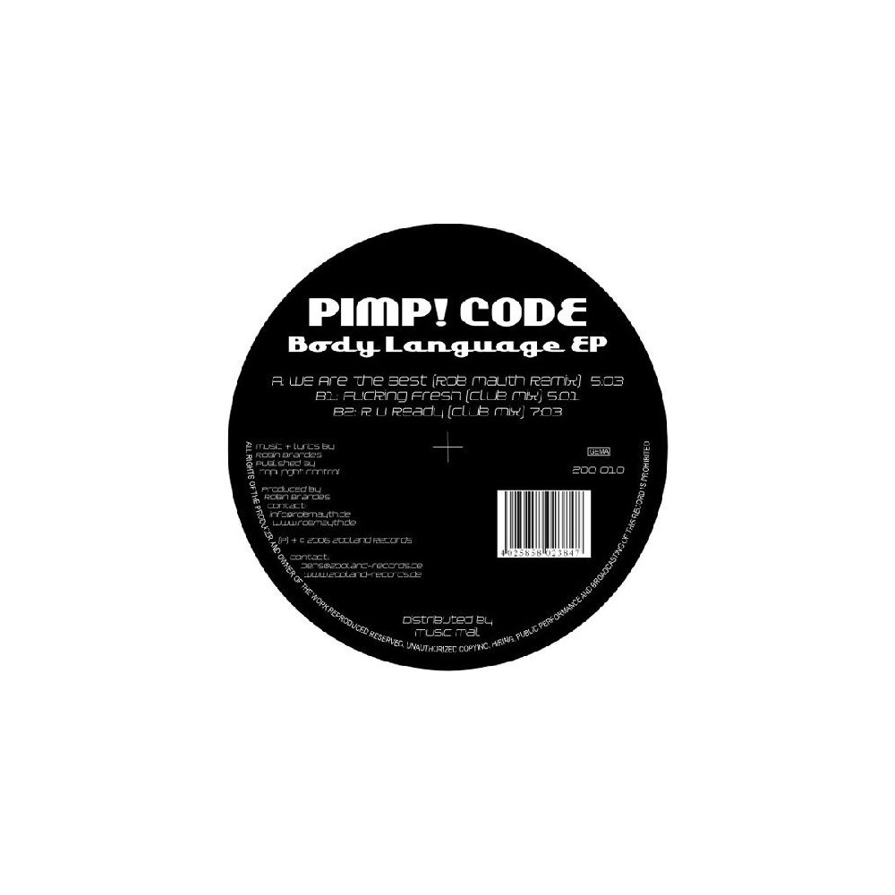 Pimp! Code – Body Language EP 