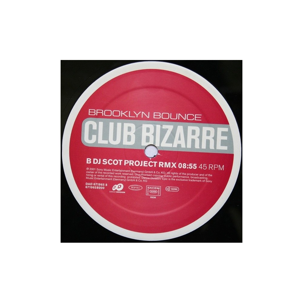 Brooklyn Bounce - Club Bizarre(REMIX SCOTT PROJECT¡¡ SE SALE¡ COPIA IMPORT NUEVA)