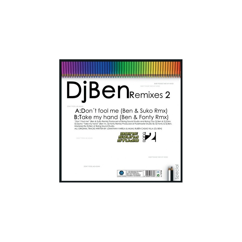 DJ Ben – Remixes Vol. 2(2 MANO,COMO NUEVO)