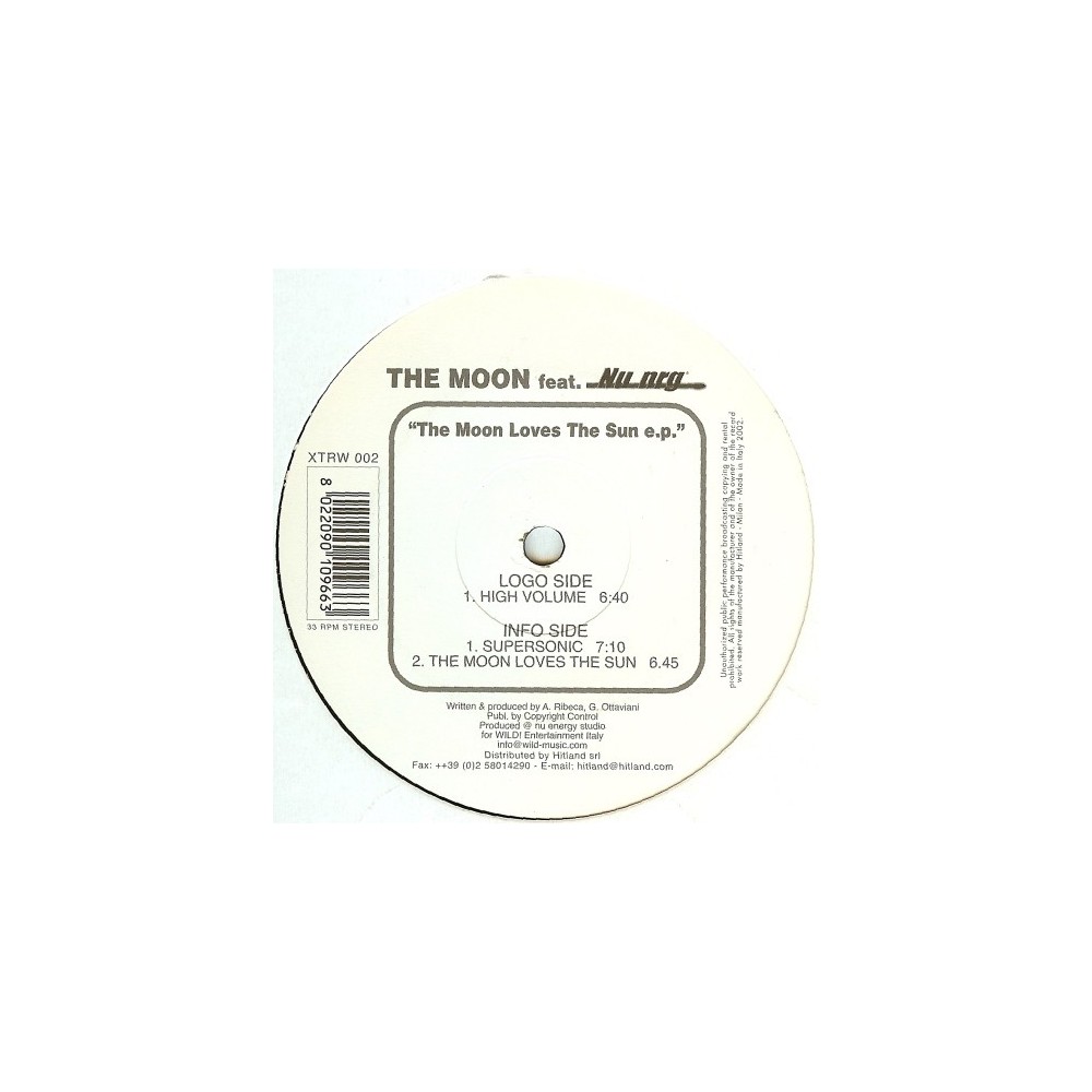 The Moon Feat. Nu NRG – The Moon Loves The Sun E.P.(COPIAS NUEVAS,EDICIÓN ITALIANA)