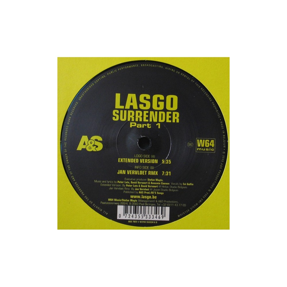 Lasgo – Surrender (Part 1) TEMAZO CANTADITO¡¡ DISCO NUEVO