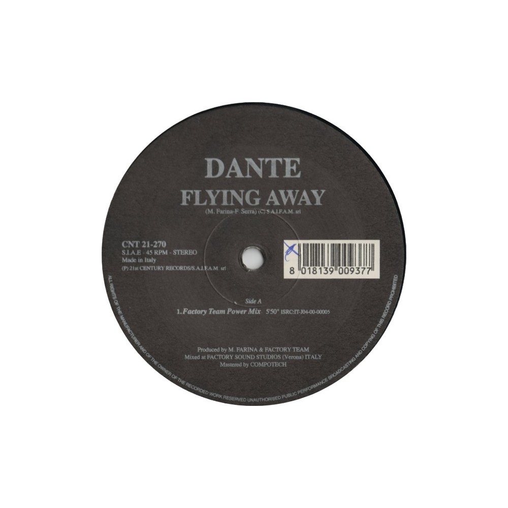 Dante – Flying Away(2 MANO,COMO NUEVO¡¡)