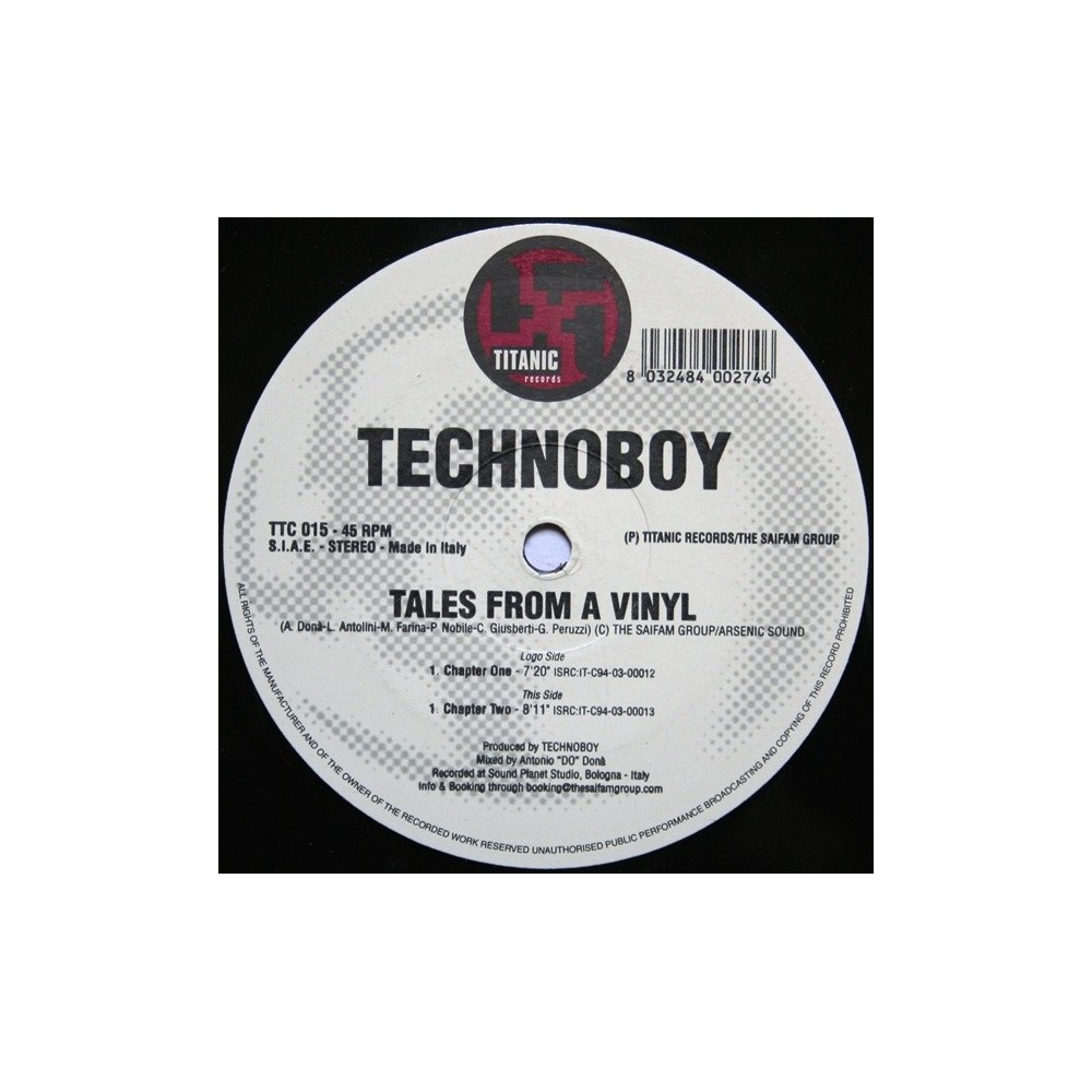 Technoboy – Tales From A Vinyl(PELOTAZO HARDSTYLE¡)