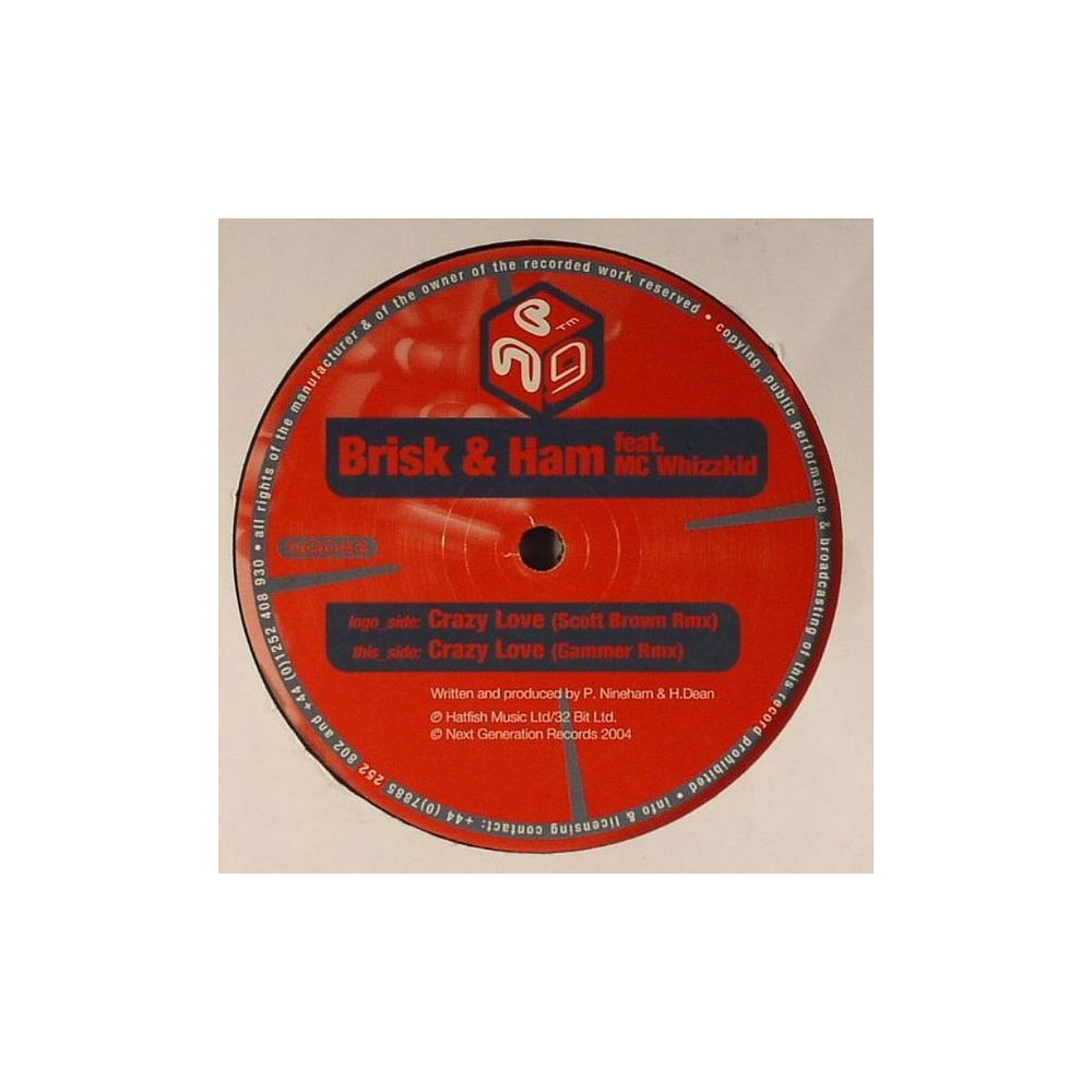 Brisk & Ham Feat. MC Whizzkid – Crazy Love(TEMAZO SCOTT BROWN MAKINA/HARDCORE COPIAS NUEVAS¡¡)