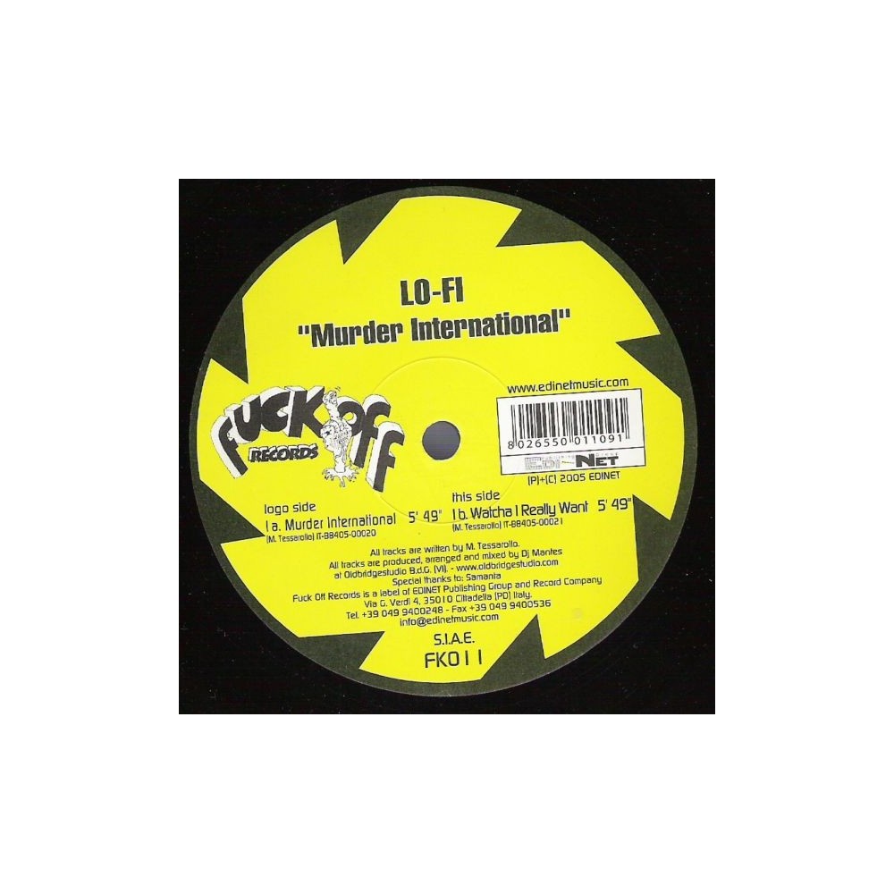 Lo-Fi  – Murder International (FUCK OFF RECORDS,PELOTAZO¡¡)