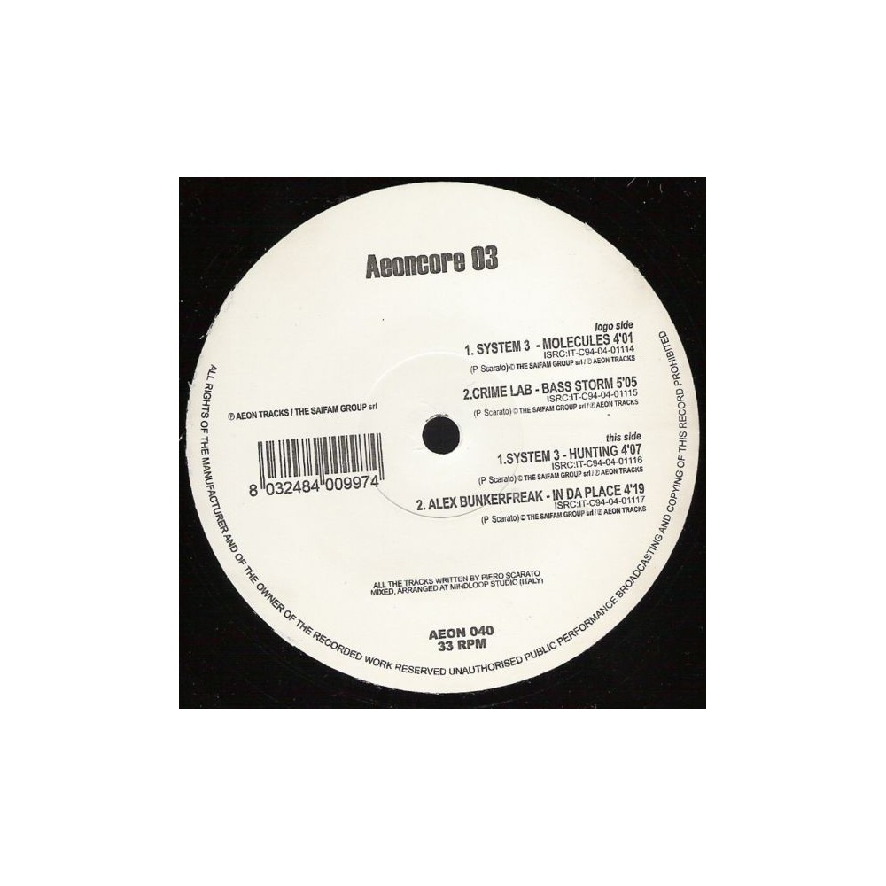 Aeoncore E.P. Vol. 3(AEON TRACKS)