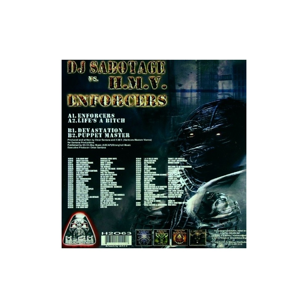 DJ Sabotage vs. H.M.V. – Enforcers(H2O RECORDINGS)