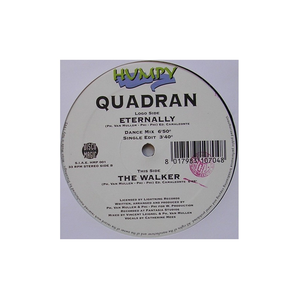 Quadran – Eternally (HARDTRANCE AÑO 95,COPIAS NUEVAS)