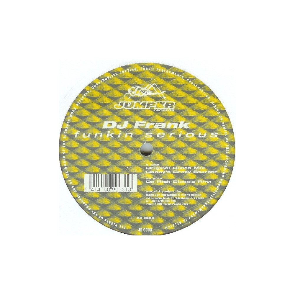 DJ Frank - Funkin Serious(2 MANO,DISCO ORIGINAL IMPORT,TEMAZO JUMPER¡)