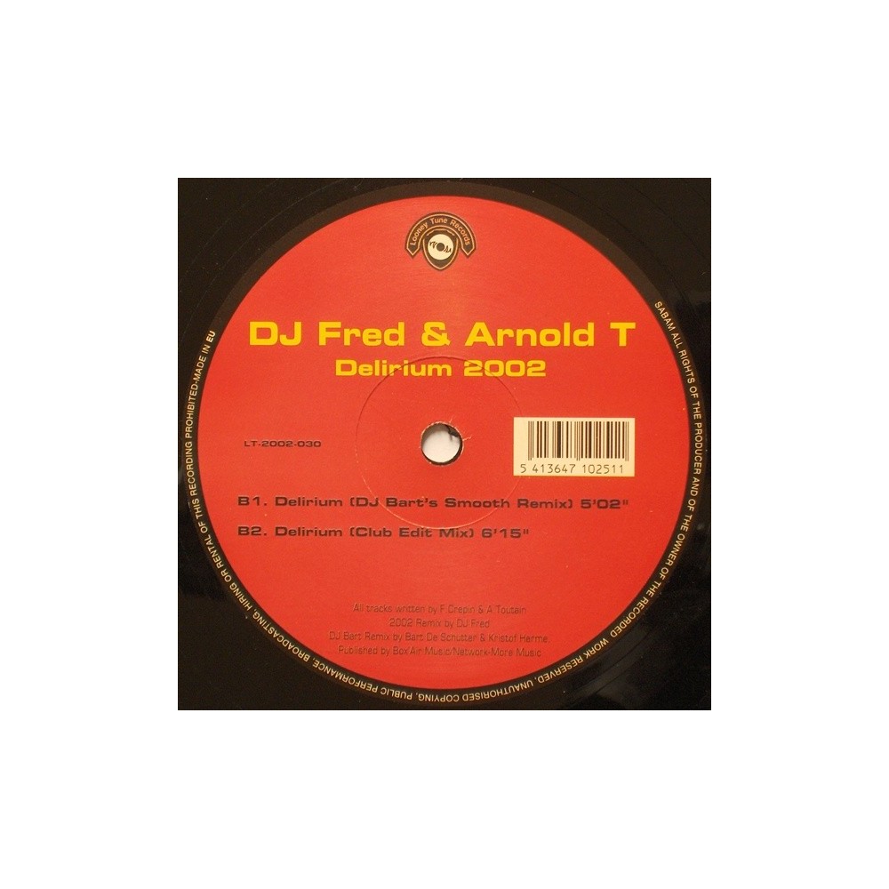 DJ Fred & Arnold T – Delirium 2002 (2 MANO,CORTE B1 JUMPER DJ BART,MUY BUENO¡¡)