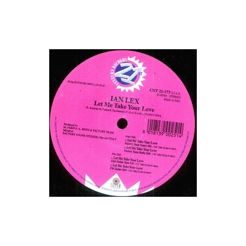 Ian Lex – Let Me Take Your Love (NUEVECITO¡¡)