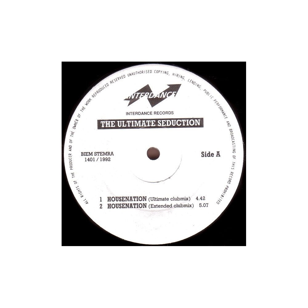 The Ultimate Seduction - Housenation(2 MANO,EDICIÓN HOLANDESA DEL 92)