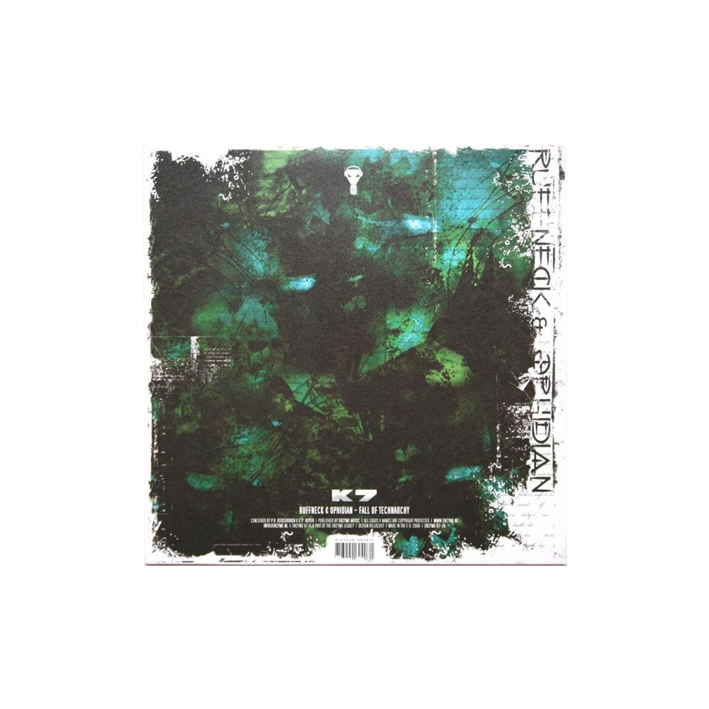 Ruffneck  & Ophidian / Sei2ure – Fall Of Technarchy / Kaos Communication (ENZYME K7)