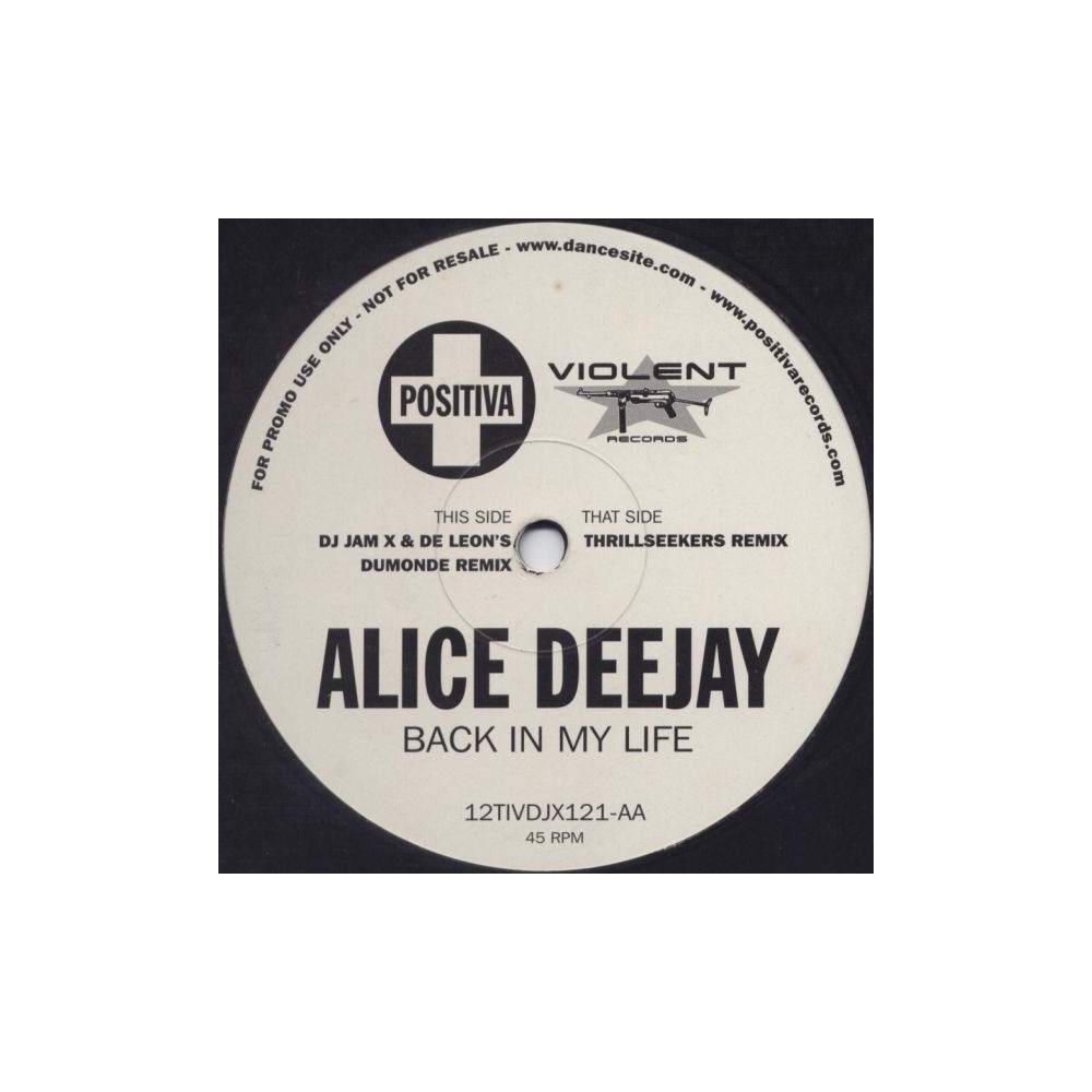 Alice Deejay – Back In My Life (REMIXES,COPIA IMPORT))