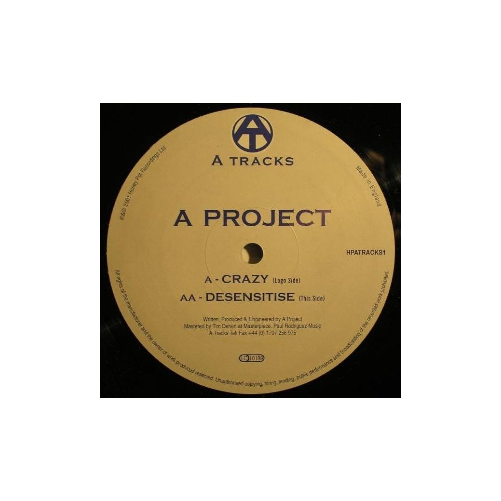 A Project – Crazy / Desensitise (2 MANO,CARA A BASUO LIMITE¡¡)