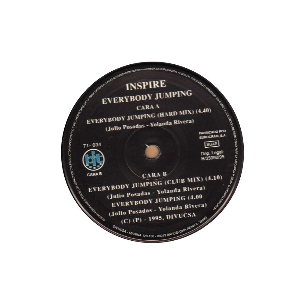Inspire – Everybody Jumping (2 MANO,PRODUCCION JULIO POSADAS DEL 95¡)