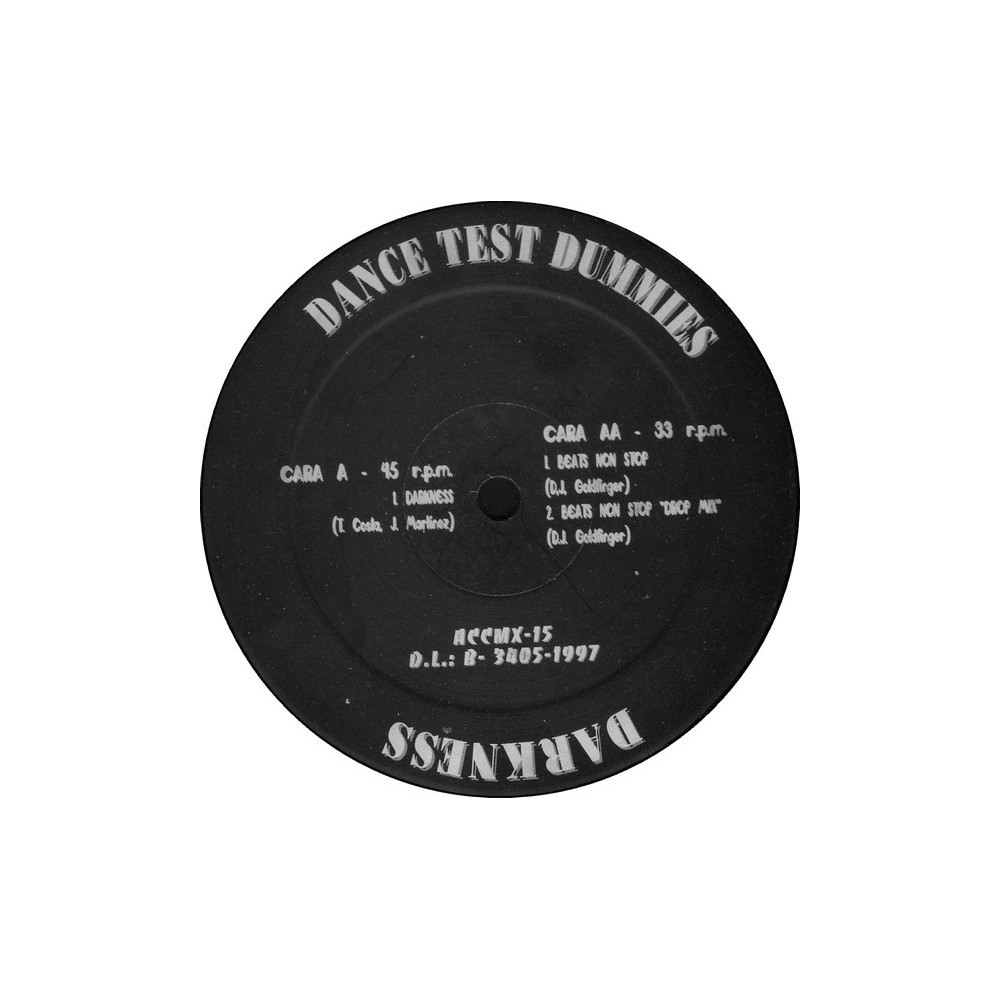 Dance Test Dummies – Darkness (2 MANO,TEMAZO MAKINA ACCELERATION,AÑO 97¡)