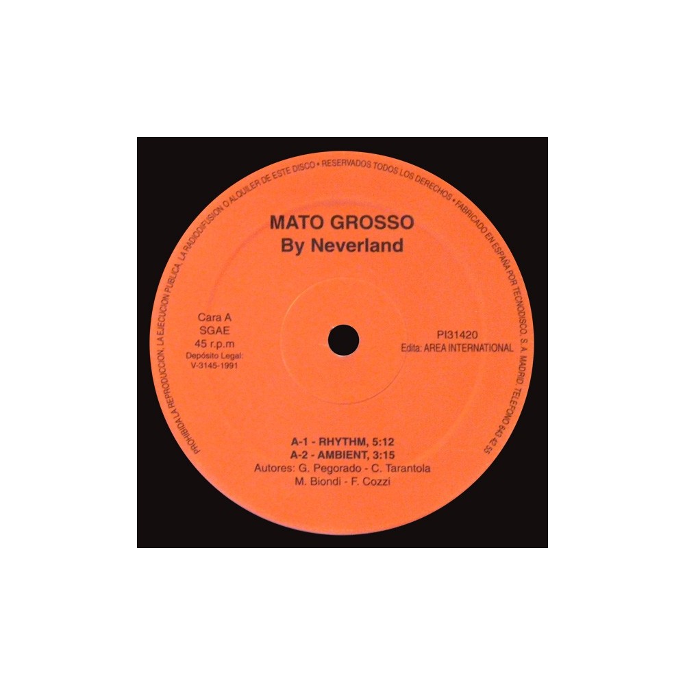 Neverland – Mato Grosso (2 MANO,TEMAZO CORTE B2,SELLO AREA INTERNACIONAL)