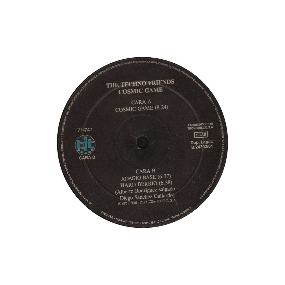 The Techno Friends  – Cosmic Game (2 MANO,TEMAZOS MAKINA¡¡)
