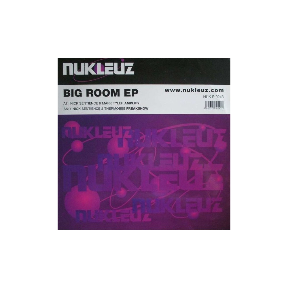 Nick Sentience / Mark Tyler / Thermobee – Big Room EP (COMO NUEVO,BASUCO HARDHOUSE¡)