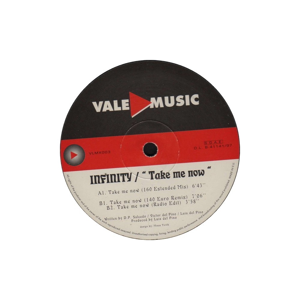 Infinity – Take Me Now (2 MANO,TEMAZO ITALO MUY BUSCADO¡¡)